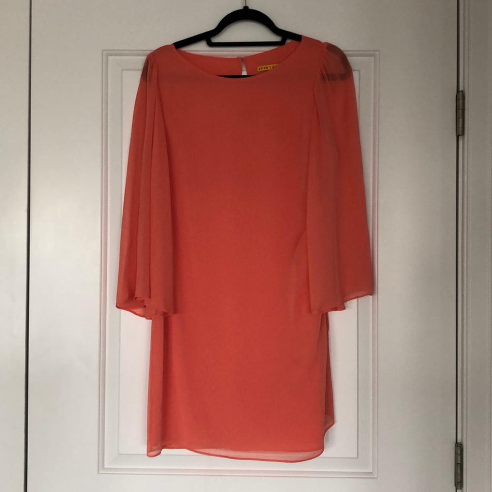 Alice + Olivia Coral Cocktail Dress
